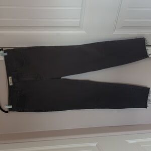 Madewell Black Stovepipe Jeans, Size 29, Raw Hem